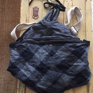 FREE PEOPLE BOHO VINTAGE STYLE BAG PURSE PLAID
